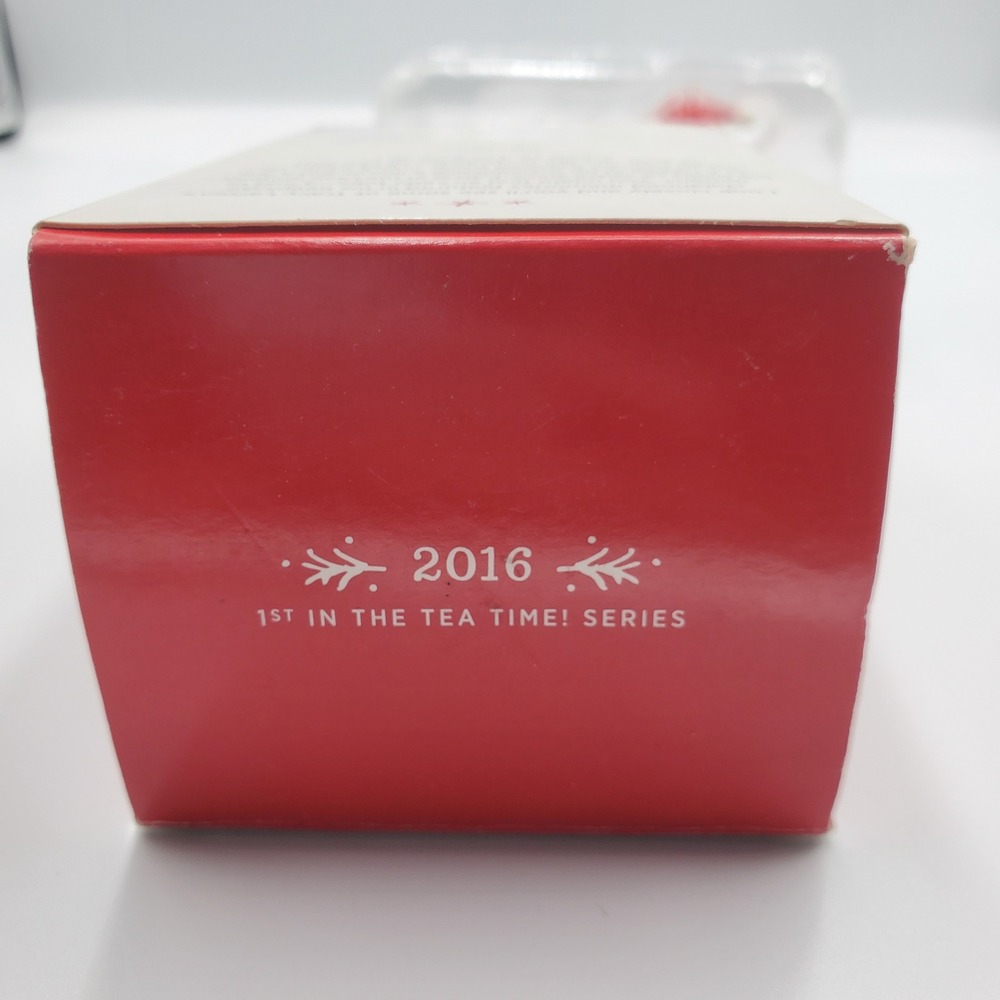 Hallmark Keepsake 2016 Tea Time Santa Teapot Ornament 1st in Series - Picture 6 of 6
